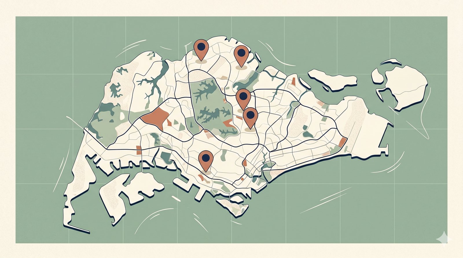 June 2026 BTO launch map of Singapore